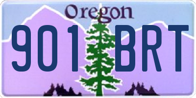 OR license plate 901BRT