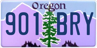 OR license plate 901BRY