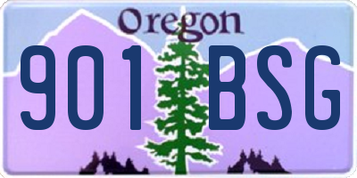 OR license plate 901BSG