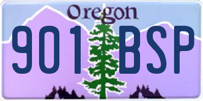 OR license plate 901BSP
