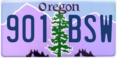 OR license plate 901BSW