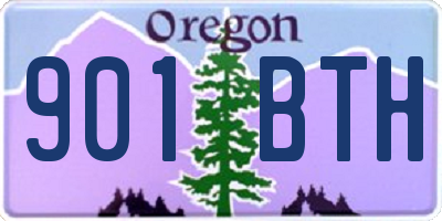 OR license plate 901BTH