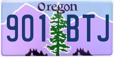 OR license plate 901BTJ