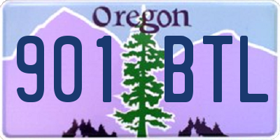 OR license plate 901BTL