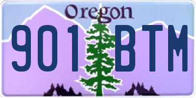 OR license plate 901BTM