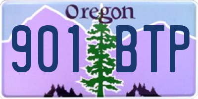 OR license plate 901BTP