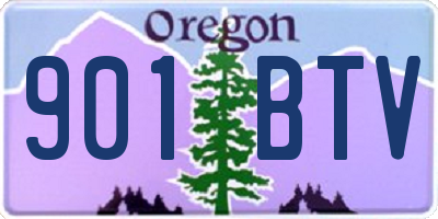 OR license plate 901BTV