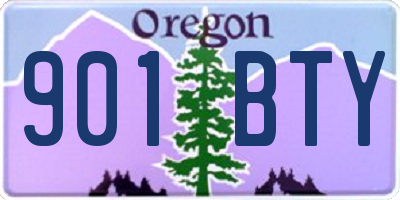 OR license plate 901BTY
