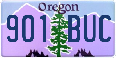 OR license plate 901BUC