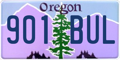 OR license plate 901BUL