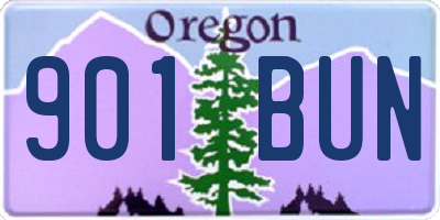 OR license plate 901BUN