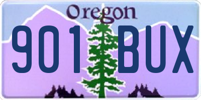 OR license plate 901BUX
