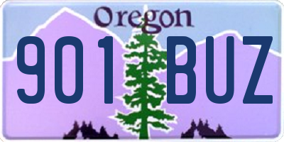 OR license plate 901BUZ