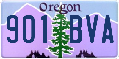 OR license plate 901BVA