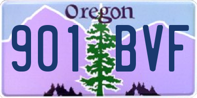 OR license plate 901BVF