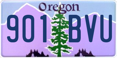 OR license plate 901BVU