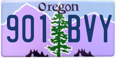 OR license plate 901BVY