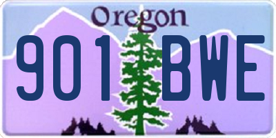 OR license plate 901BWE