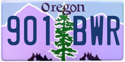 OR license plate 901BWR