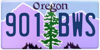 OR license plate 901BWS