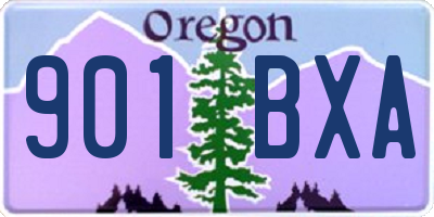 OR license plate 901BXA