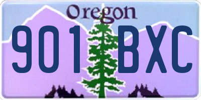 OR license plate 901BXC