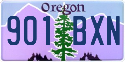 OR license plate 901BXN