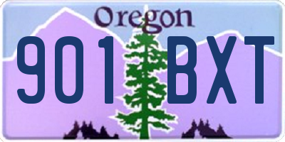 OR license plate 901BXT