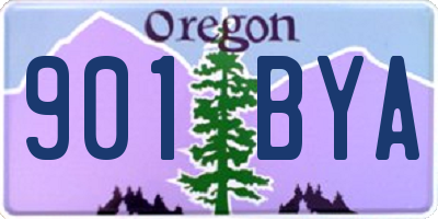 OR license plate 901BYA