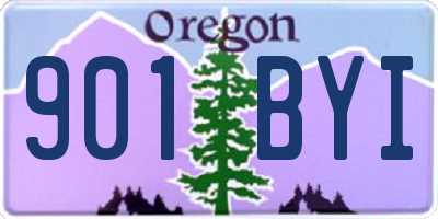 OR license plate 901BYI