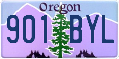 OR license plate 901BYL