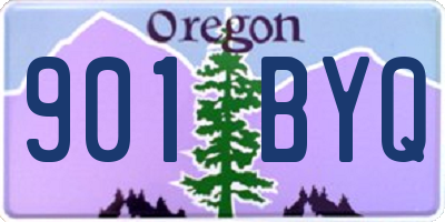 OR license plate 901BYQ