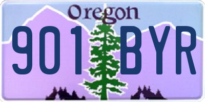 OR license plate 901BYR