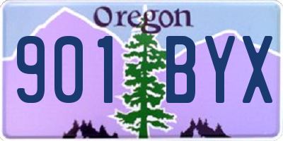 OR license plate 901BYX