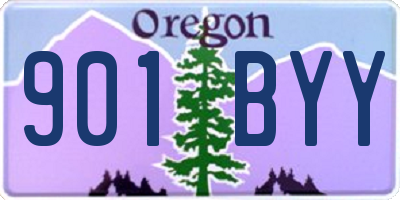 OR license plate 901BYY