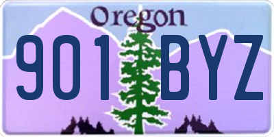OR license plate 901BYZ