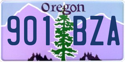 OR license plate 901BZA