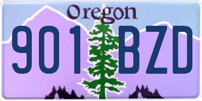 OR license plate 901BZD