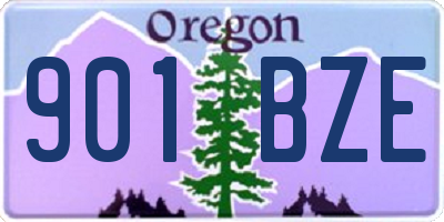 OR license plate 901BZE