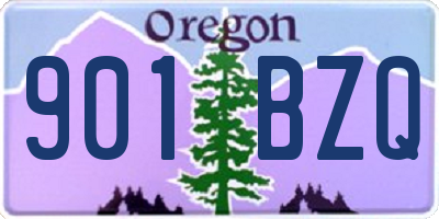 OR license plate 901BZQ