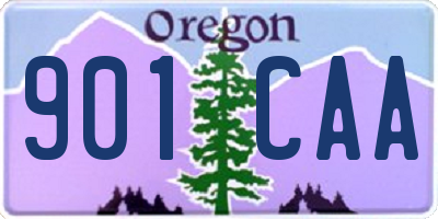 OR license plate 901CAA