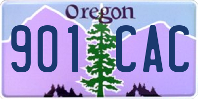 OR license plate 901CAC