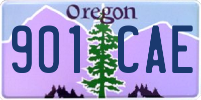 OR license plate 901CAE