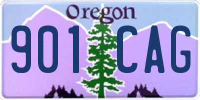 OR license plate 901CAG