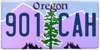 OR license plate 901CAH
