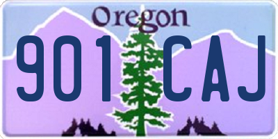 OR license plate 901CAJ