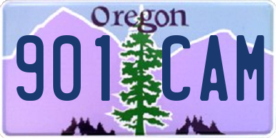 OR license plate 901CAM
