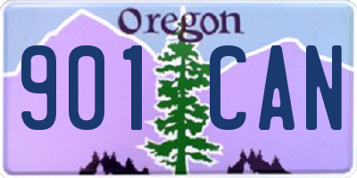 OR license plate 901CAN