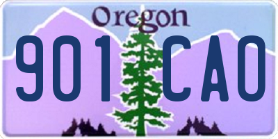 OR license plate 901CAO