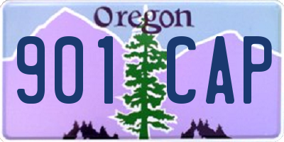 OR license plate 901CAP